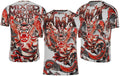 Buddha Dragon MMA T990 T-Shirt Red