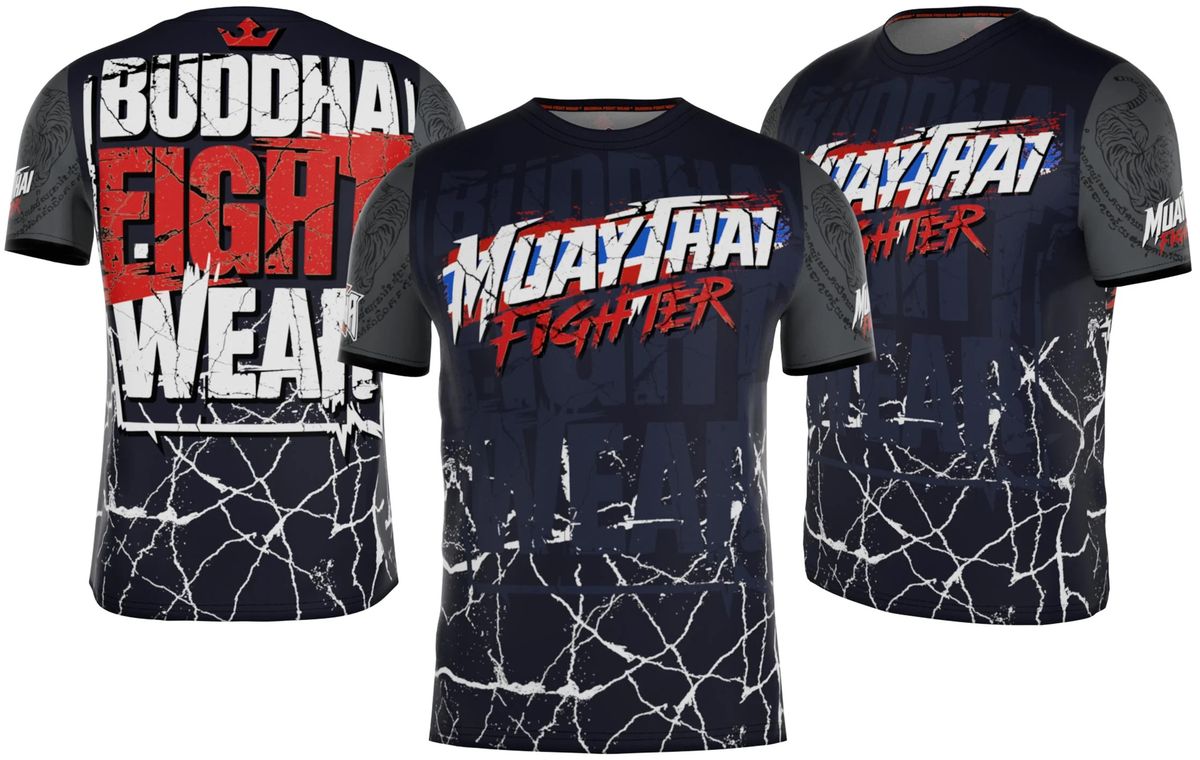 Buddha Fighter MT650 T-Shirt Black-Red