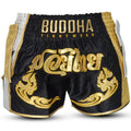 Buddha Infinity Traditional Muay Thai Shorts Black-Gold