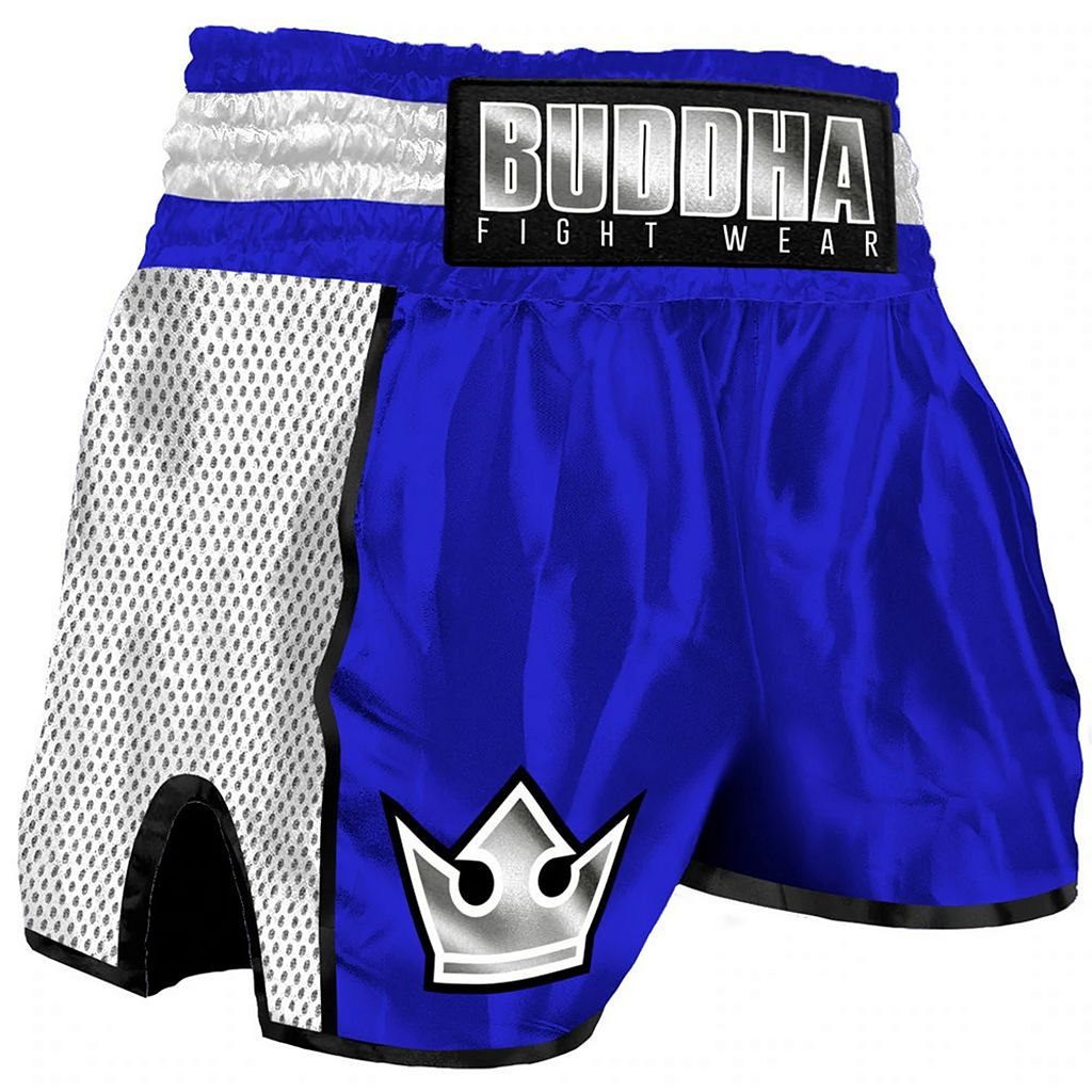 Buddha Retro Premium Muay Thai Shorts Black-Gold