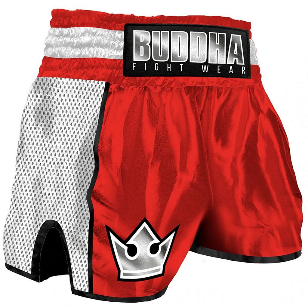 Buddha Retro Premium Muay Thai Shorts Black-Gold