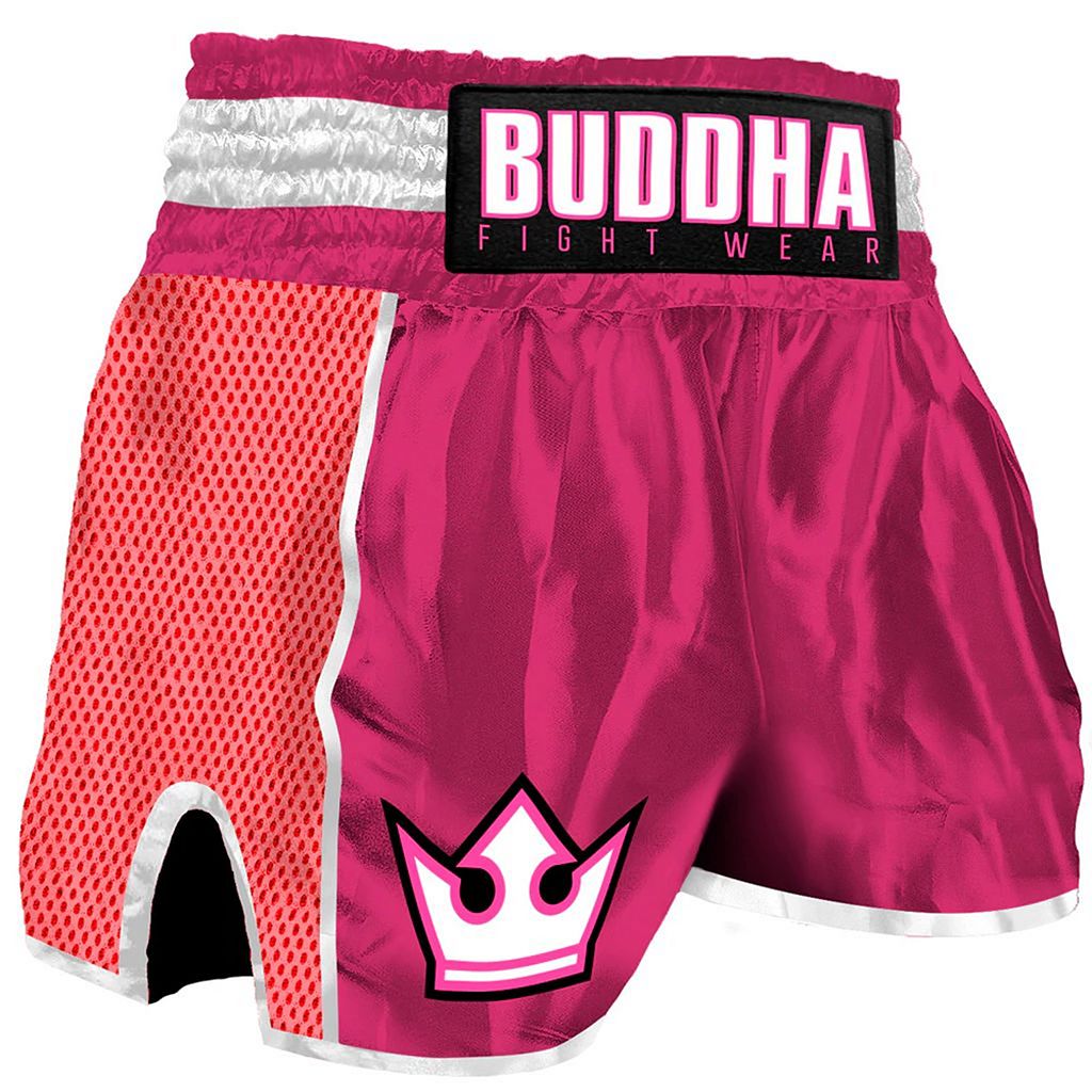 Buddha Retro Premium Muay Thai Shorts Black-Gold