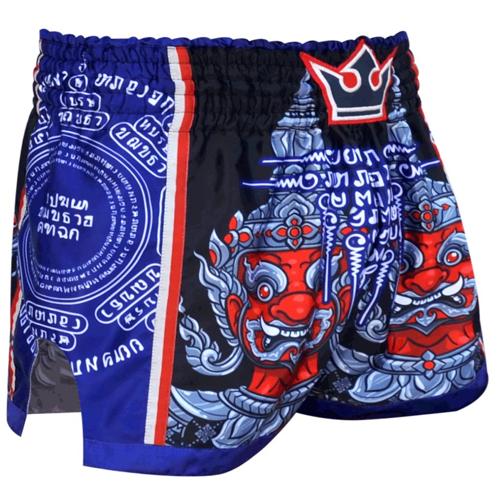 Buddha Thailand Muay Thai Shorts Blue