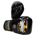 Buddha Spectrum Metallic Thailand Boxing Gloves Black