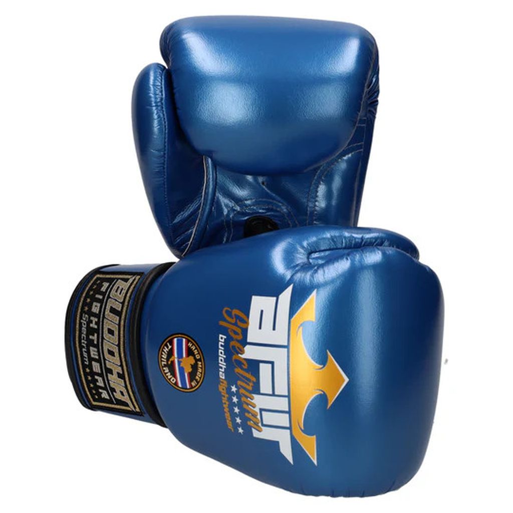 Buddha Spectrum Metallic Thailand Boxing Gloves Silver