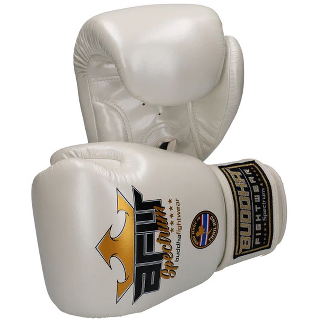 Buddha Spectrum Metallic Thailand Boxing Gloves Black