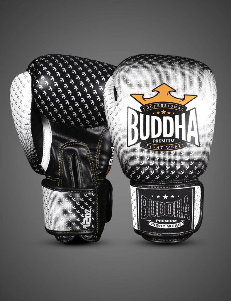 Buddha Titanium Boxing Gloves White