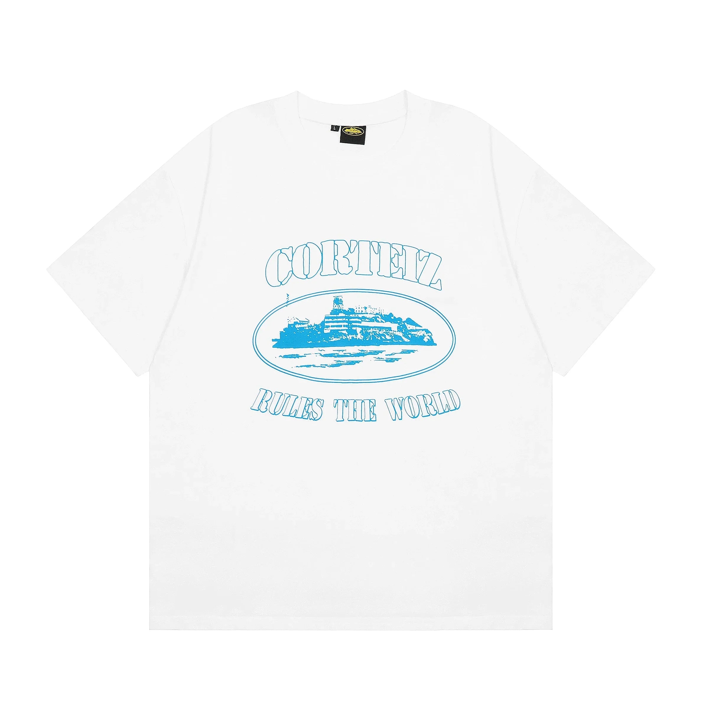 ALCATRAZ WHITE BLUE T-SHIRT