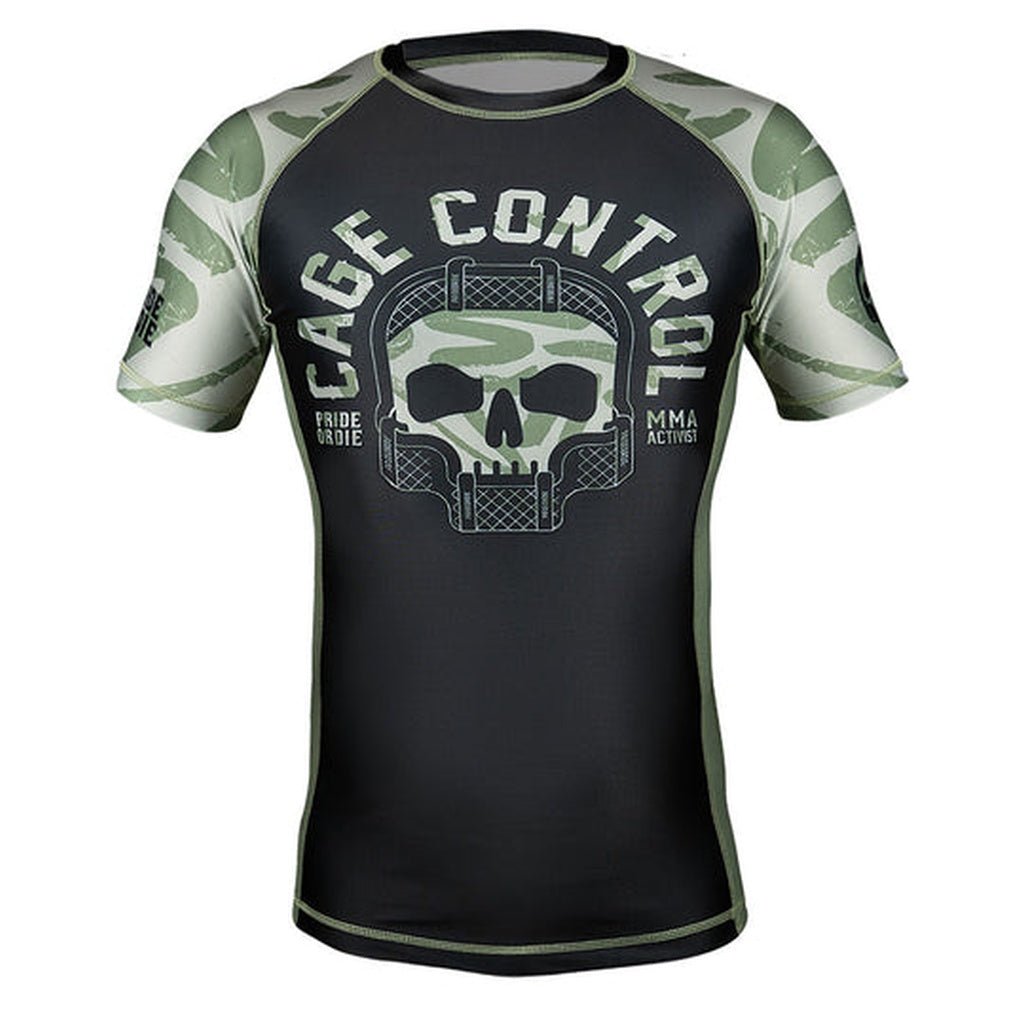 Pride Or Die Cage Control SS Rashguard Black