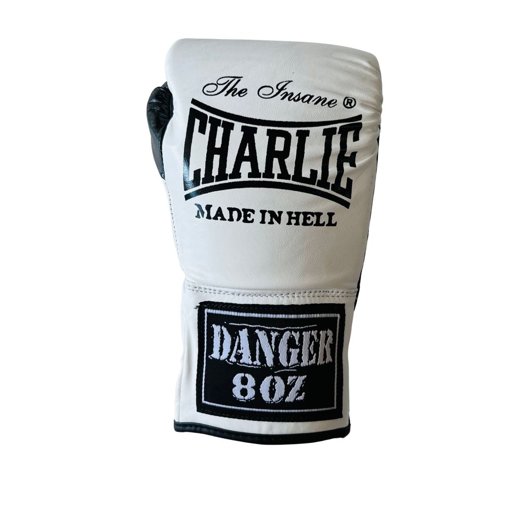 Charlie Boxing Danger Laces Boxing Gloves Blue-Silver