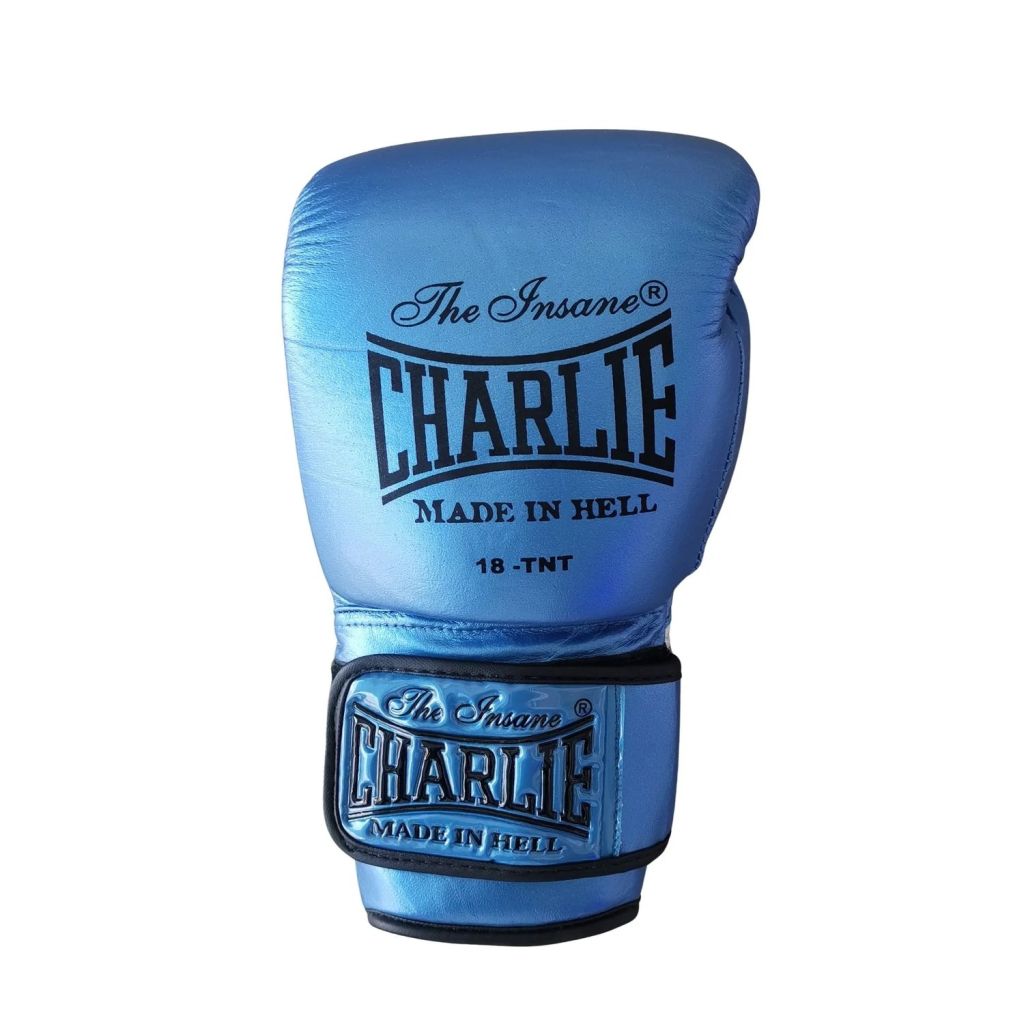 Charlie Boxing Gel Metallic Boxing Gloves Blue