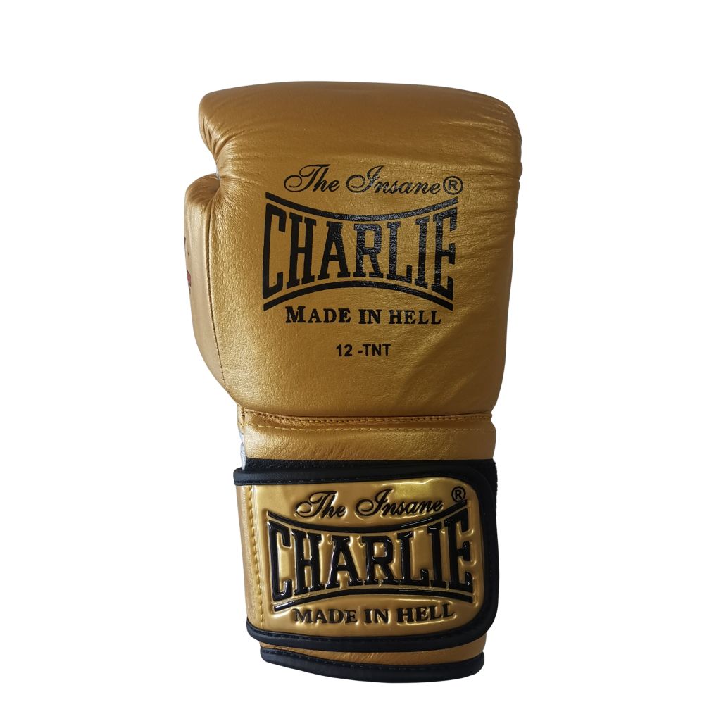 Charlie Boxing Gel Metallic Boxing Gloves Gold