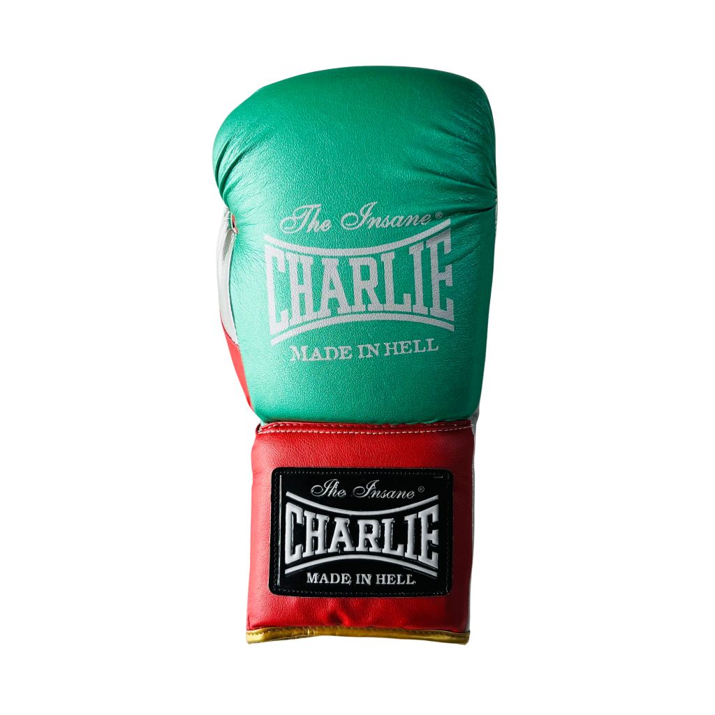 Charlie Boxing New Mex Laces Boxing Gloves Green-Red