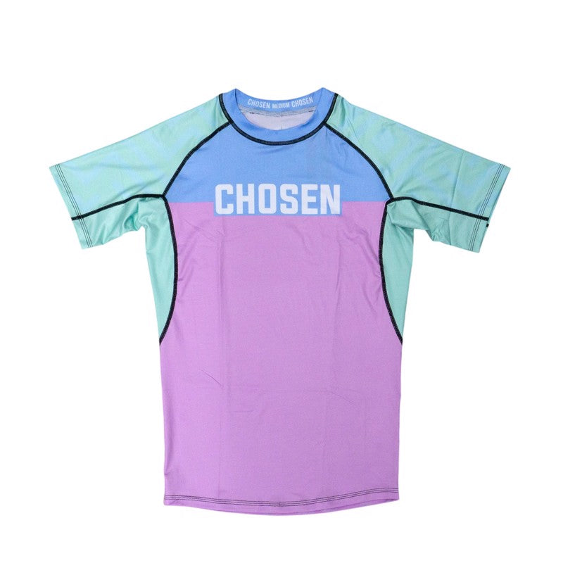 Chosen Earth V4 SS Rashguard Purple-Blue
