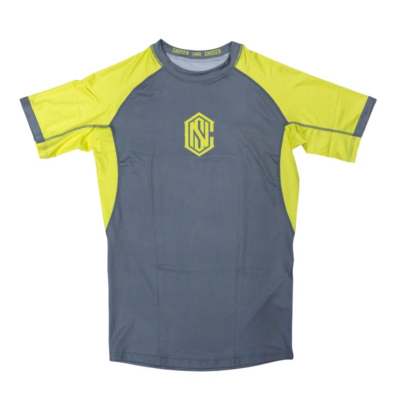 Chosen Minimal SS Rashguard Grey-Yellow