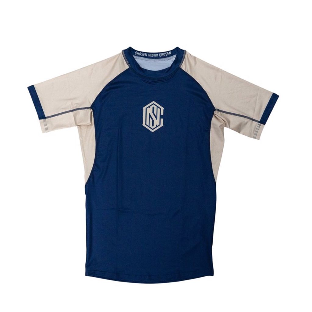 Chosen Minimal SS Rashguard Navy Blue-Brown