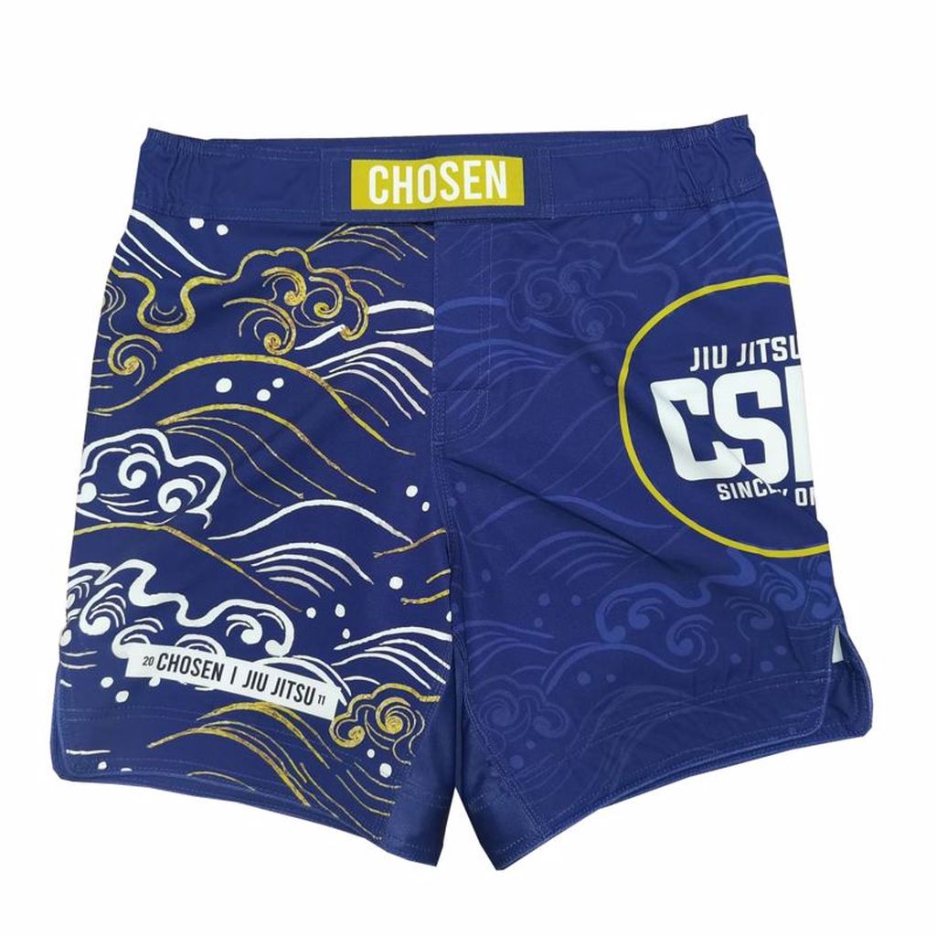 Chosen Waves MMA Fight Shorts Blue