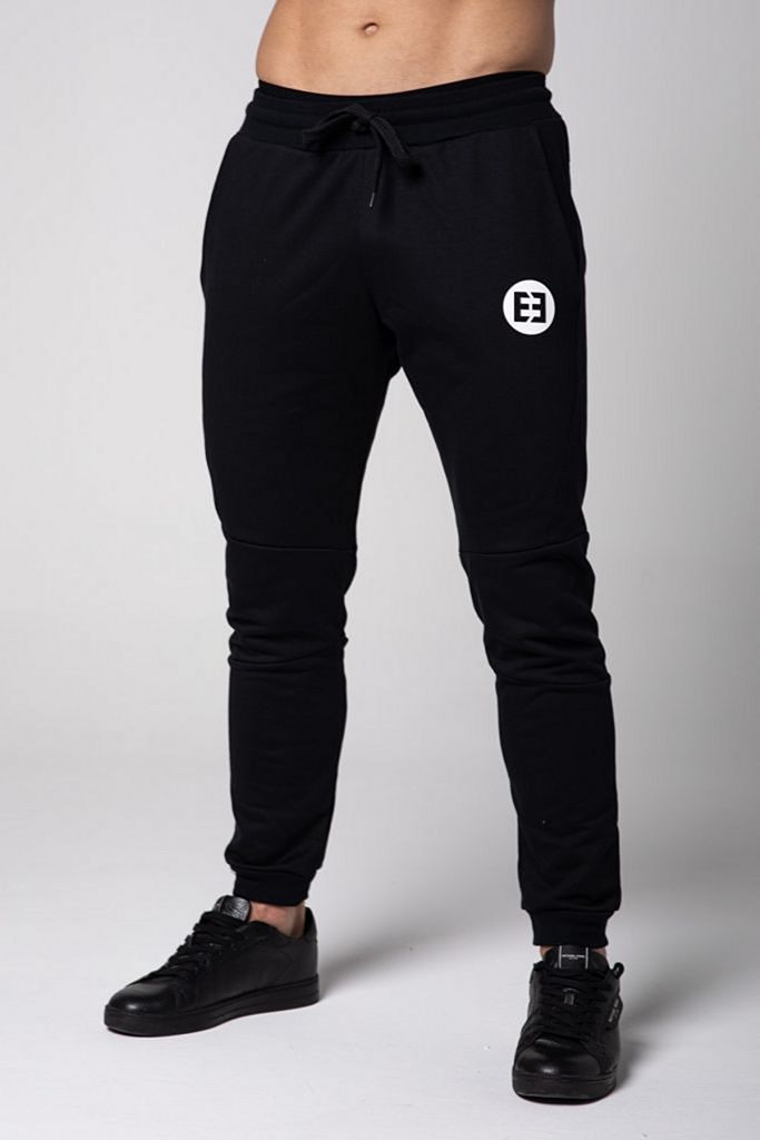 Elite Fightwear Logo Sweat Pants Black-White