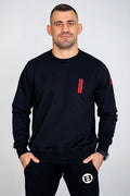 Elite Fightwear Regular Hoodie Black-Red