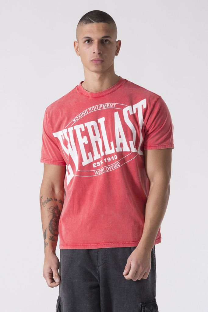 Everlast Jersey GARMENT DYE T-shirt Red