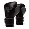 Everlast Powerlock 2R Leather Training Boxing Gloves Black-Grey