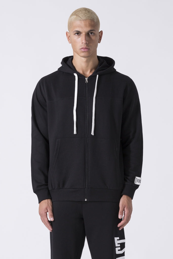 Everlast Sweatshirt Cap Zip Felpa Black