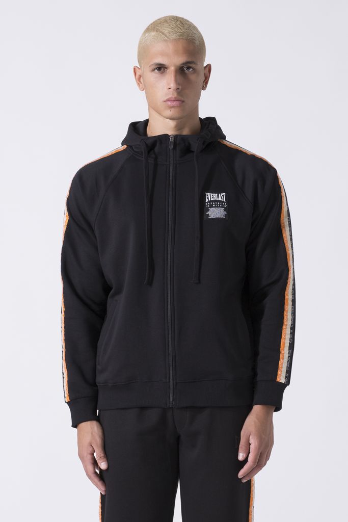 Everlast Zip Hoodie Rayas Black