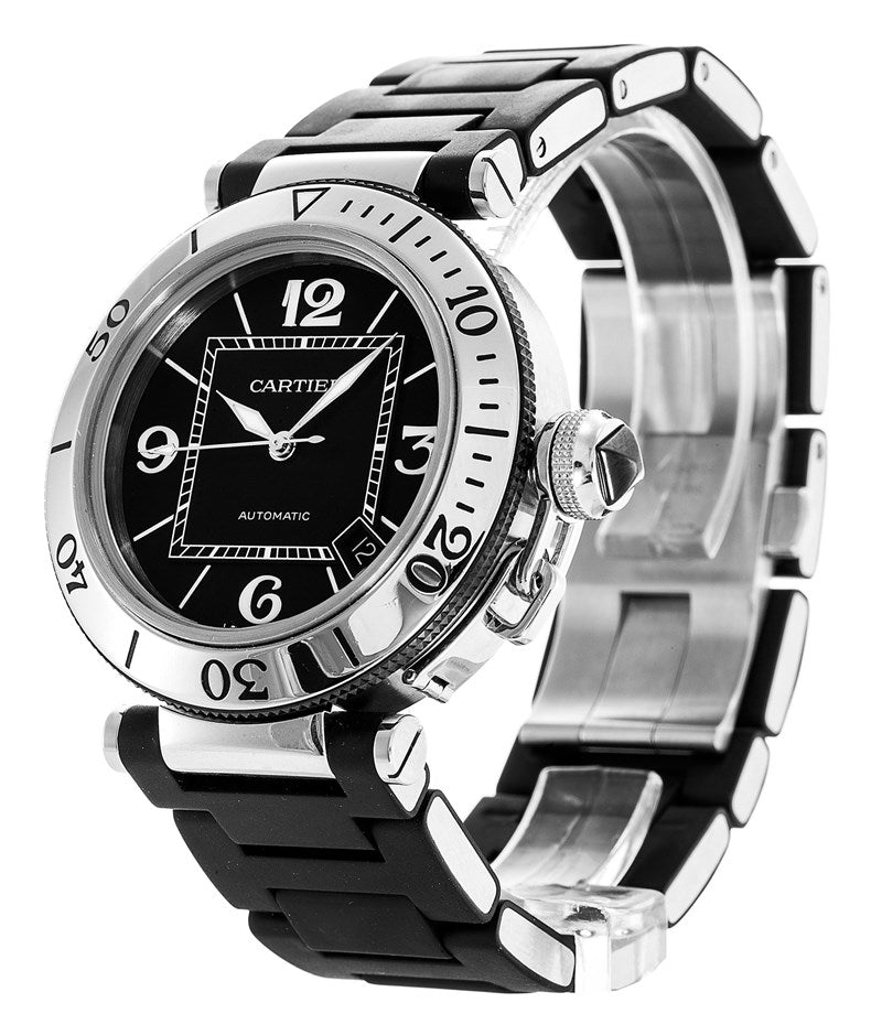 Negro Cartier Pasha W31077U2