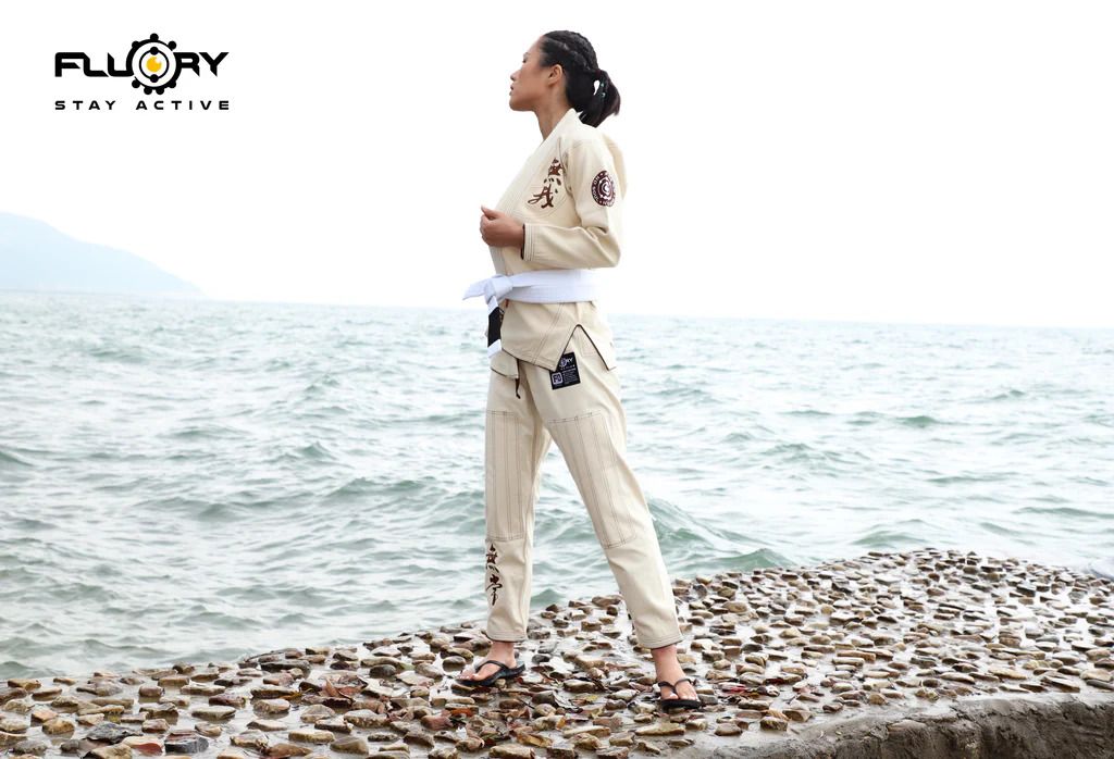 Fluory BJJF25 Men BJJ Gi White