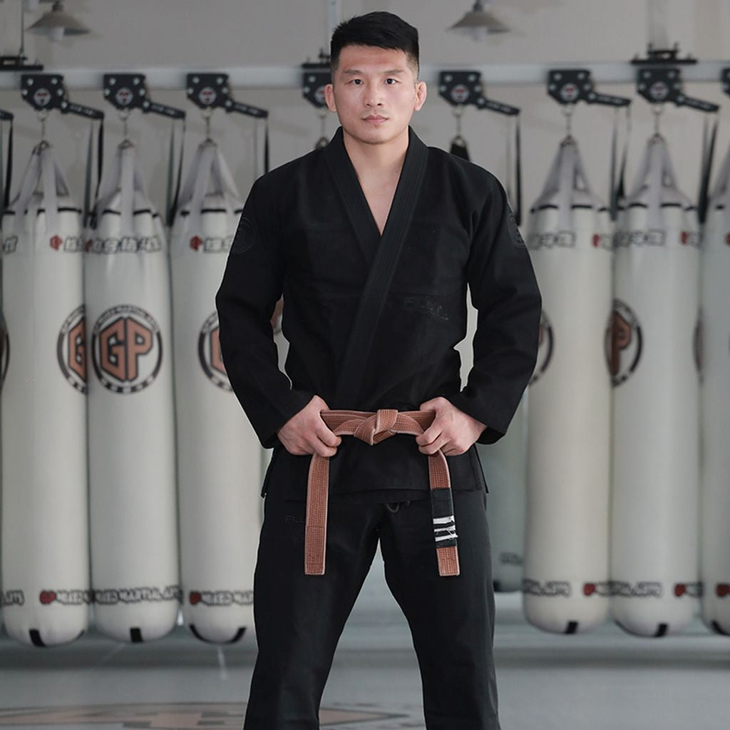 Fluory BJJF38 BJJ Gi Black