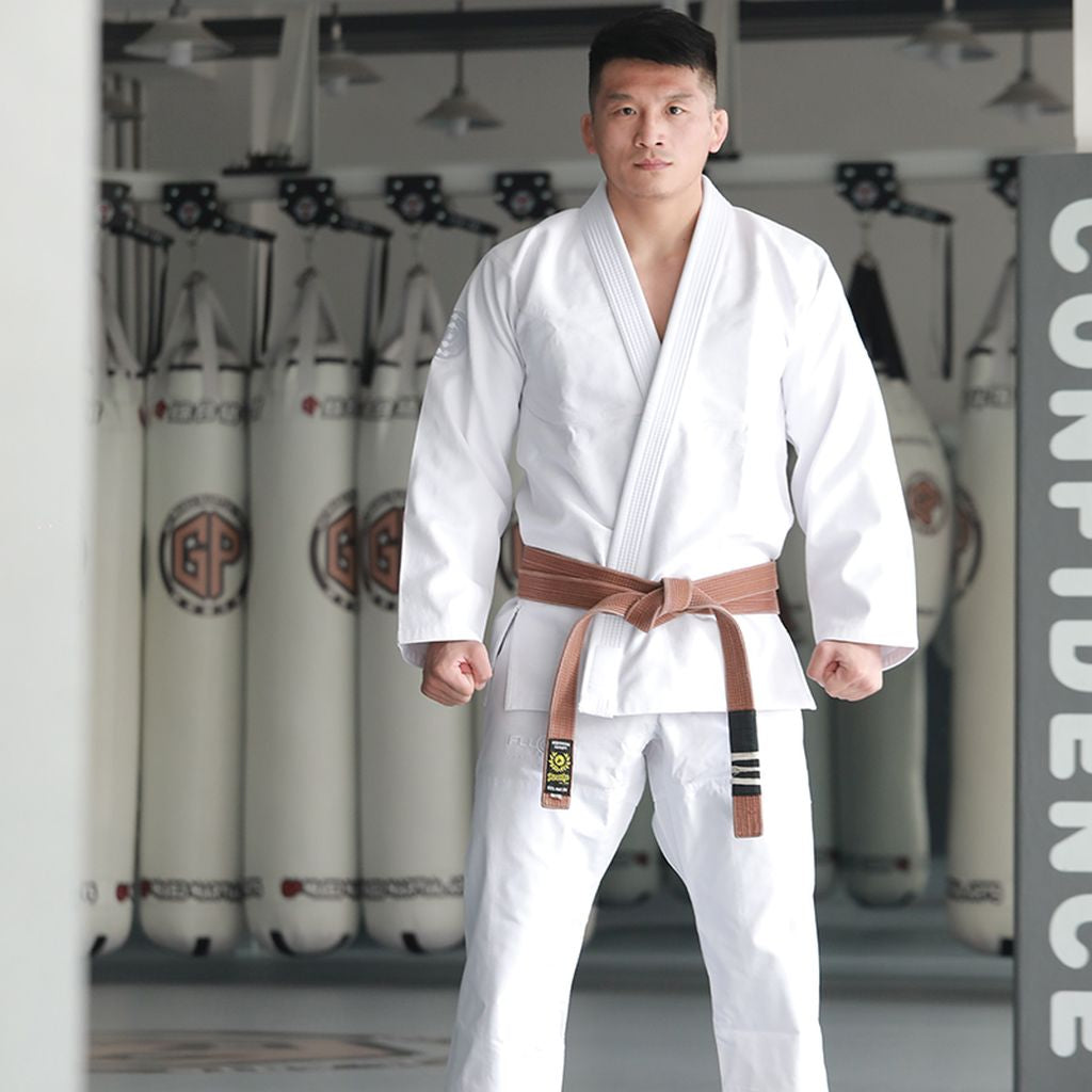 Fluory BJJF38 BJJ Gi White