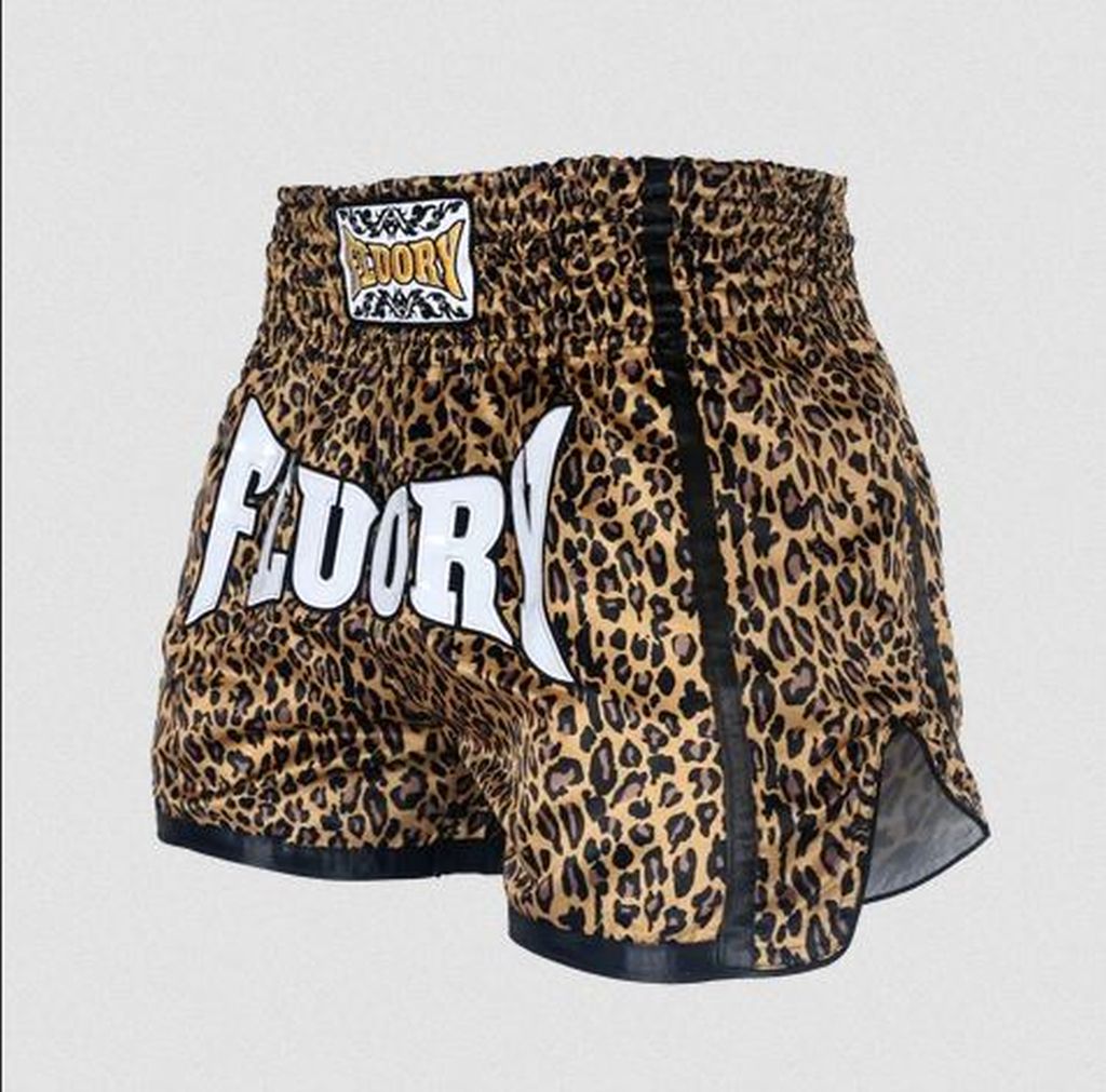 Fluory MTSF52 Muay Thai Shorts Brown