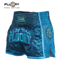 Fluory MTSF69 Muay Thai Shorts Blue