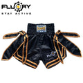 Fluory MTSF72 Muay Thai Shorts Black