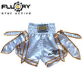 Fluory MTSF72 Muay Thai Shorts White