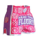 Fluory MTSF68 Muay Thai Shorts Pink