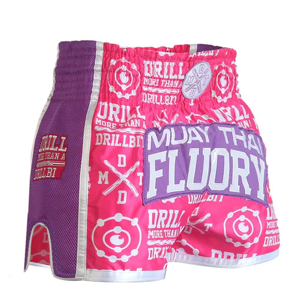 Fluory MTSF68 Muay Thai Shorts Pink