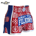 Fluory MTSF68 Muay Thai Shorts Red