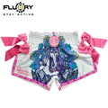 Fluory MTSF101 Muay Thai Shorts Pink