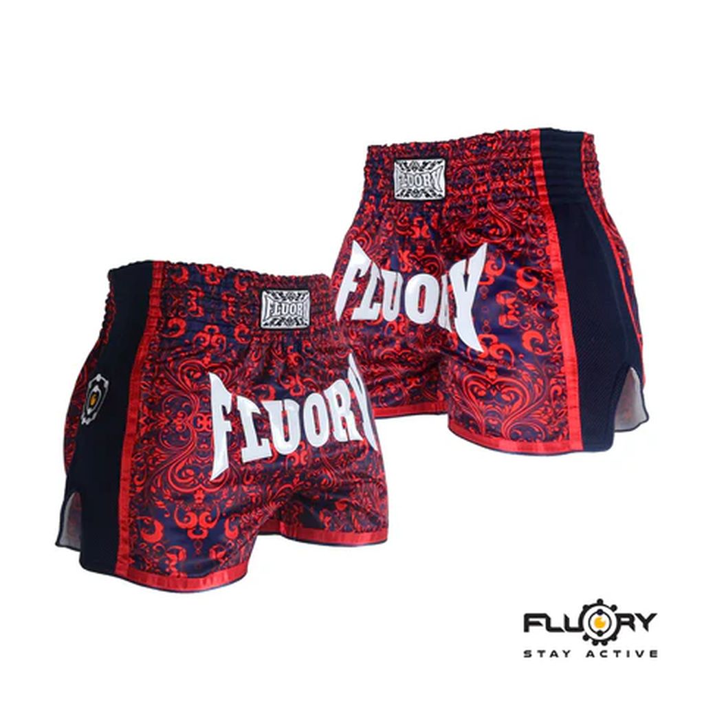 Fluory MTSF29 Muay Thai Shorts Red