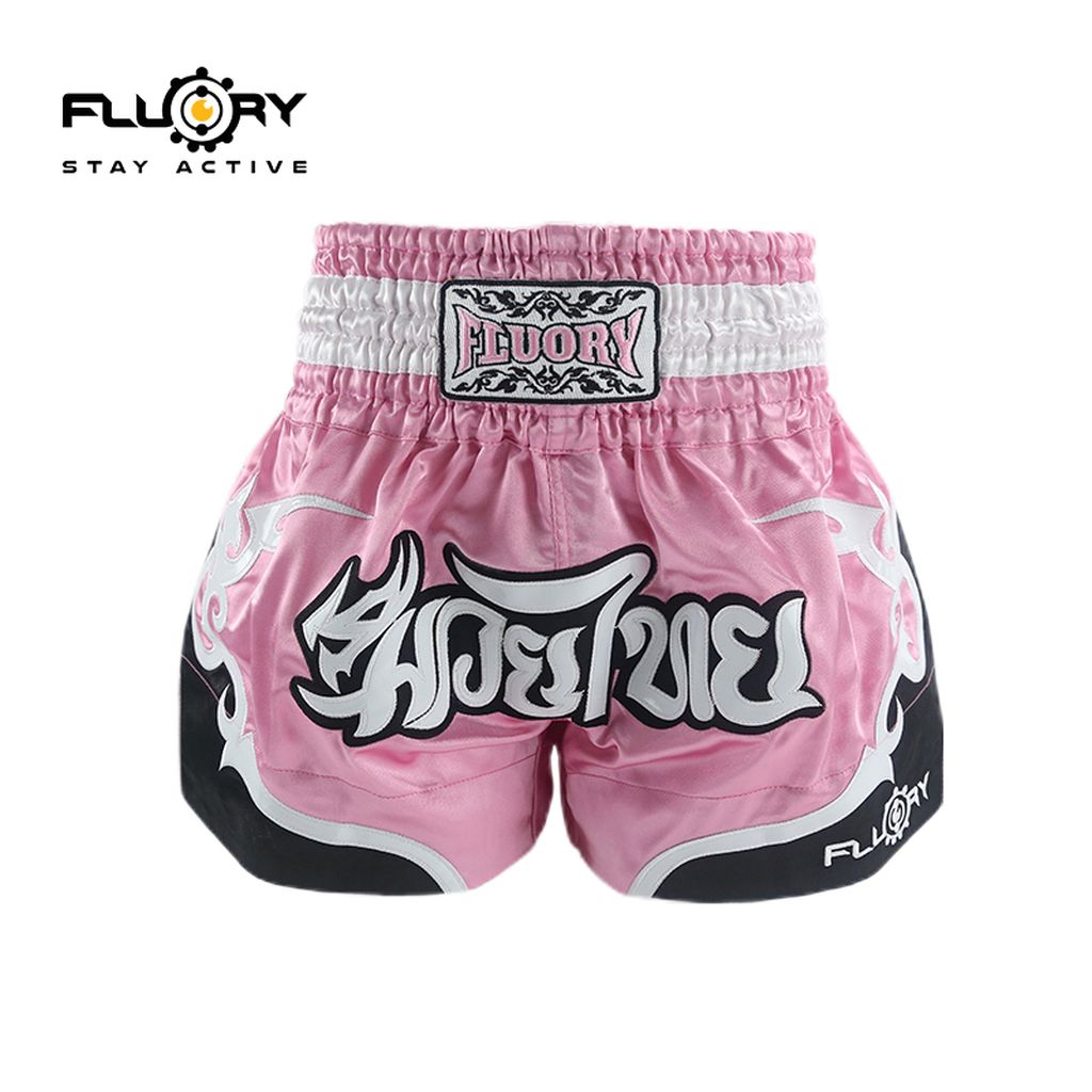 Fluory MTSF53 Muay Thai Shorts Pink