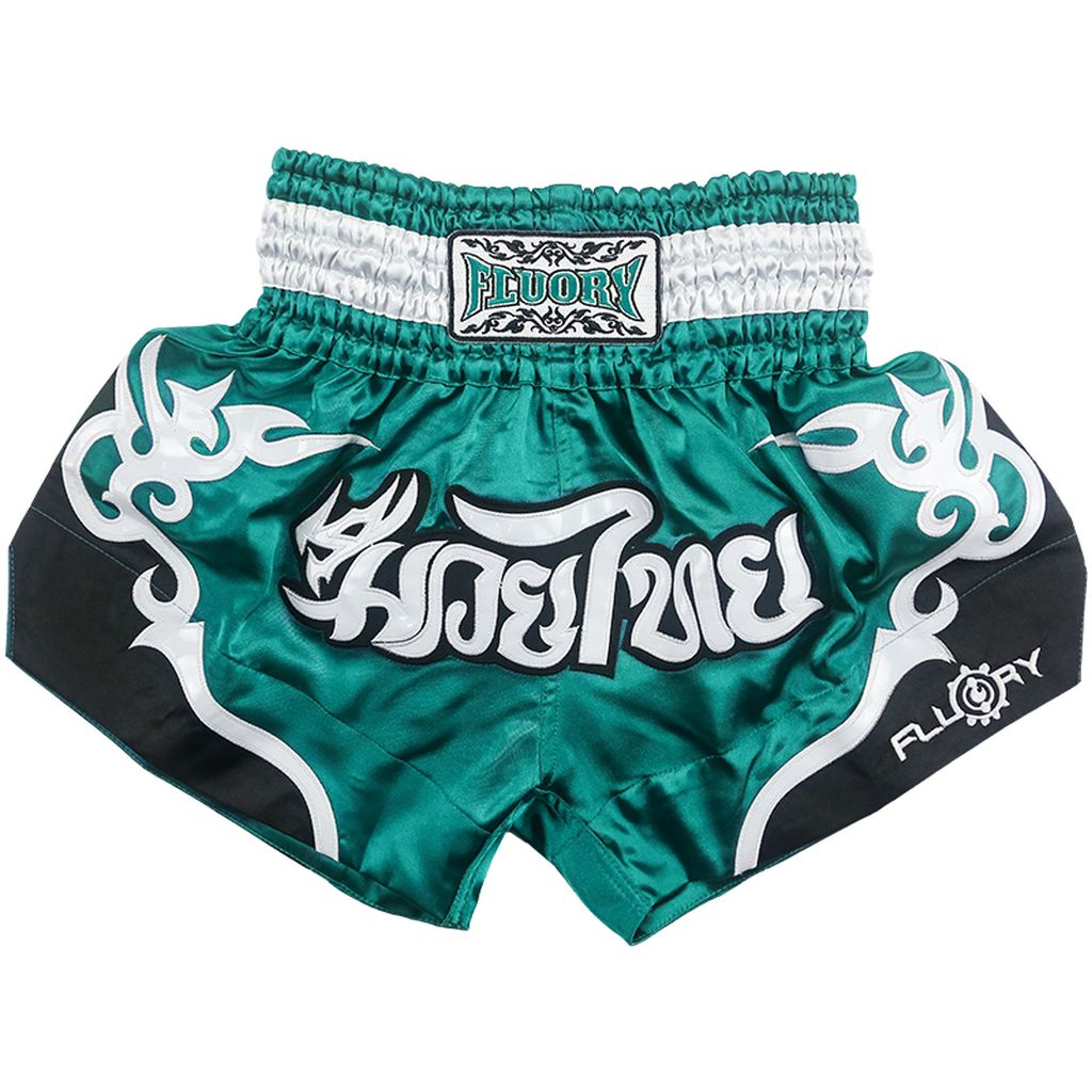 Fluory MTSF53 Muay Thai Shorts Turquoise