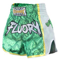 Fluory MTSF64 Muay Thai Shorts Green