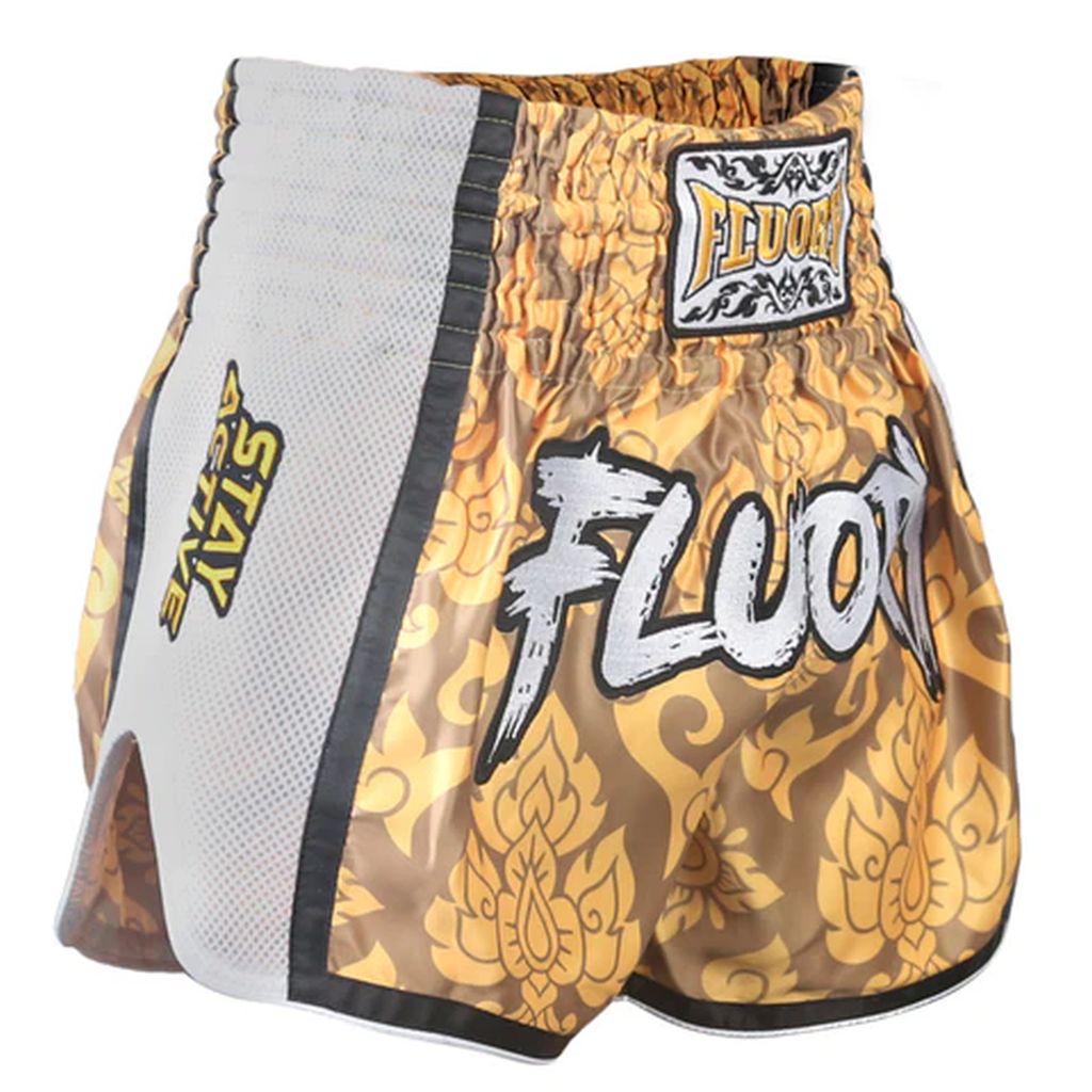 Fluory MTSF64 Muay Thai Shorts Orange