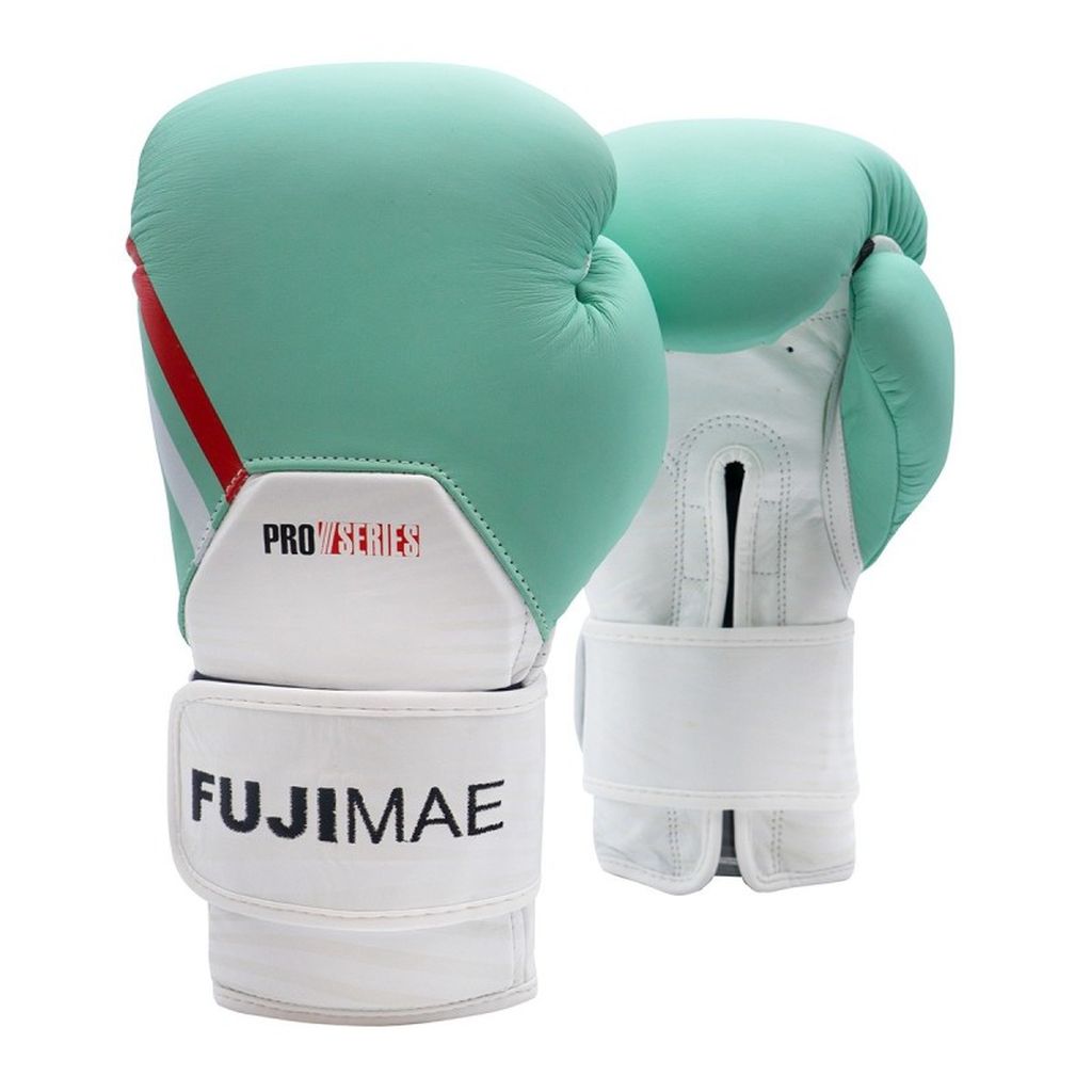 FUJIMAE ProSeries 2.0 Leather Boxing Gloves White-Yellow