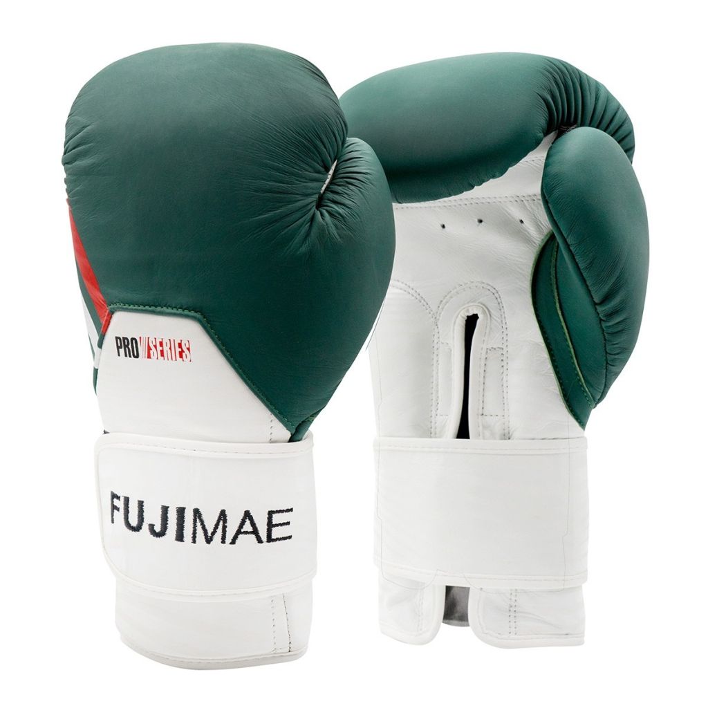 FUJIMAE ProSeries 2.0 Leather Boxing Gloves White-Orange