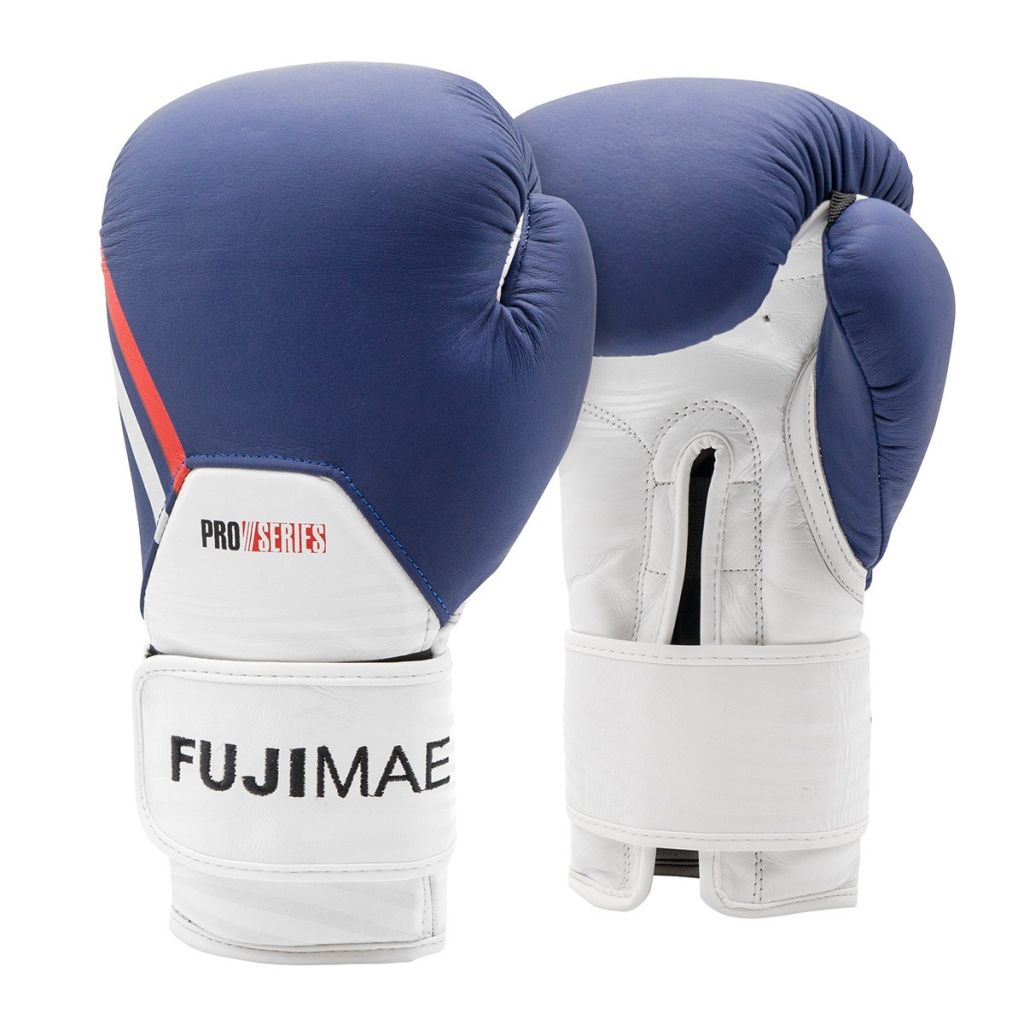 FUJIMAE ProSeries 2.0 Leather Boxing Gloves White-Yellow