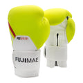 FUJIMAE ProSeries 2.0 Leather Boxing Gloves White-Yellow