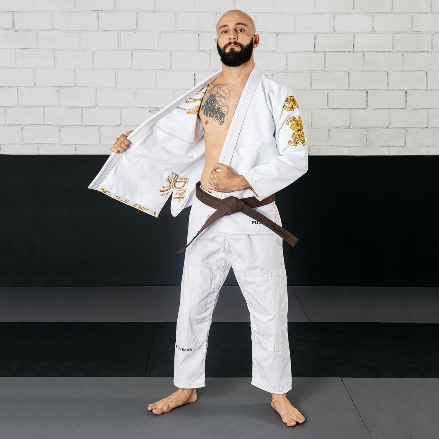 FUJIMAE Shaka 21 QS BJJ Gi White-Gold