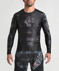 Gr1ps Armadura 2.0 Tribal Hunt LS Rashguard Black